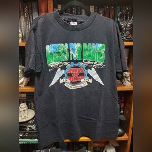 vintage 1997 Bikers for Babies black t-shirt supports the March of Dimes Large